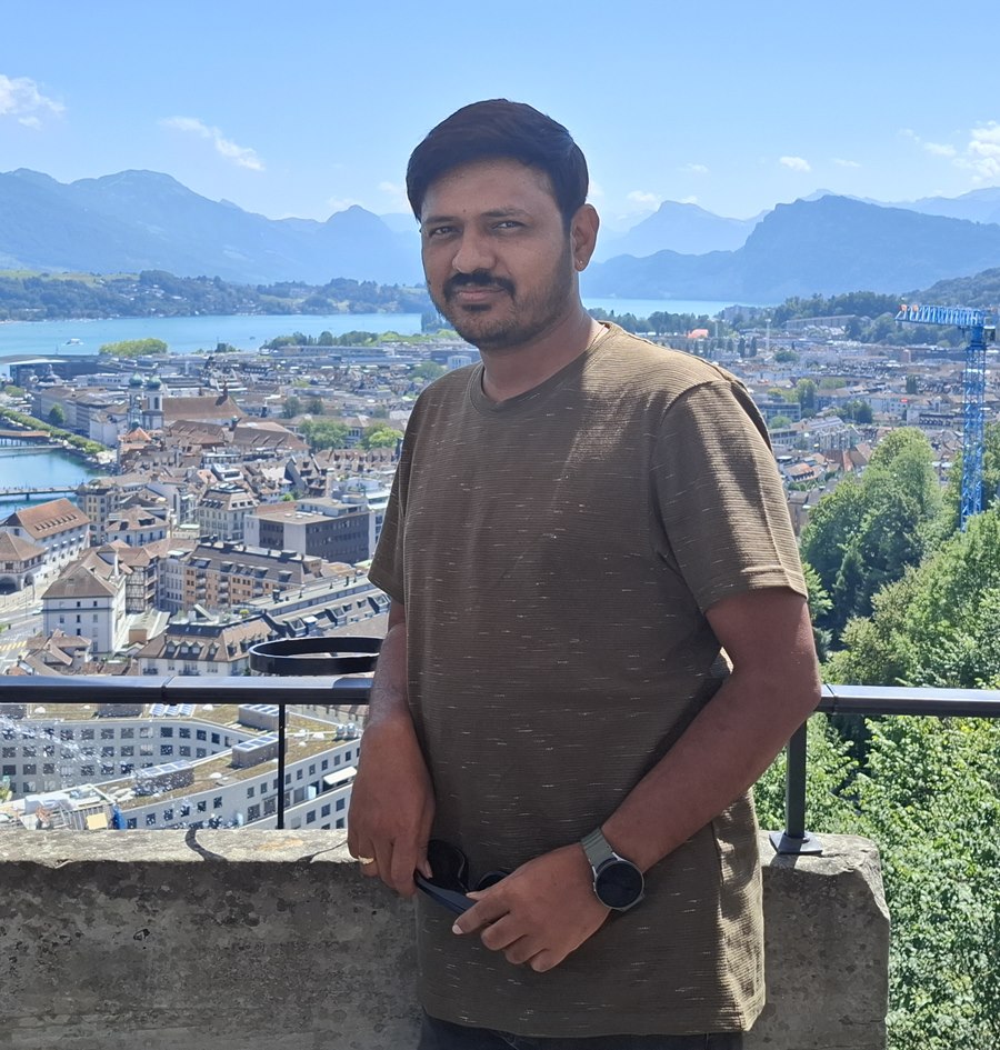 Harish Pagunta, overlooking Lucerne, Switzerland